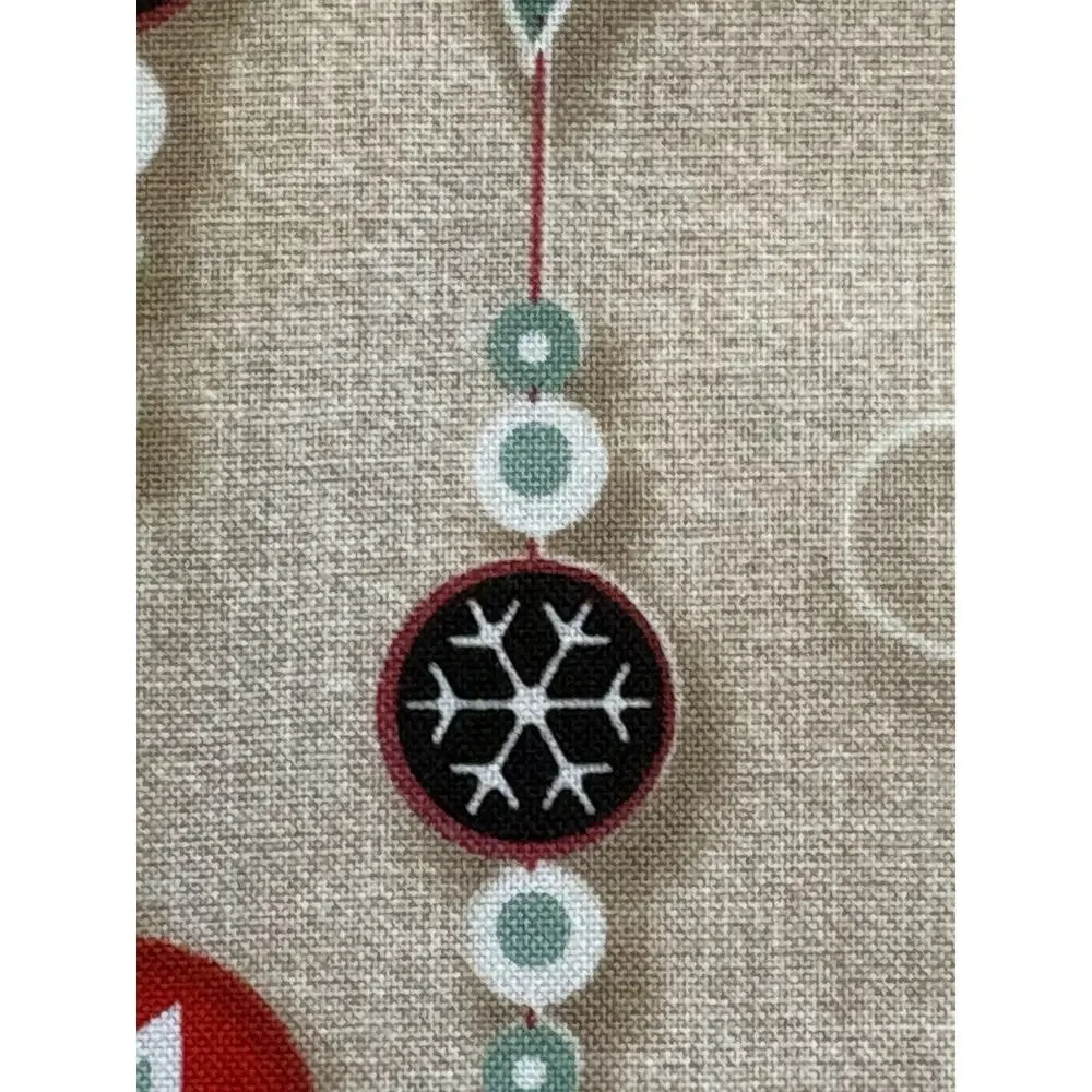Christmas Ornaments Sewing Crafts Quilting Cotton Fabric 50” X 44”